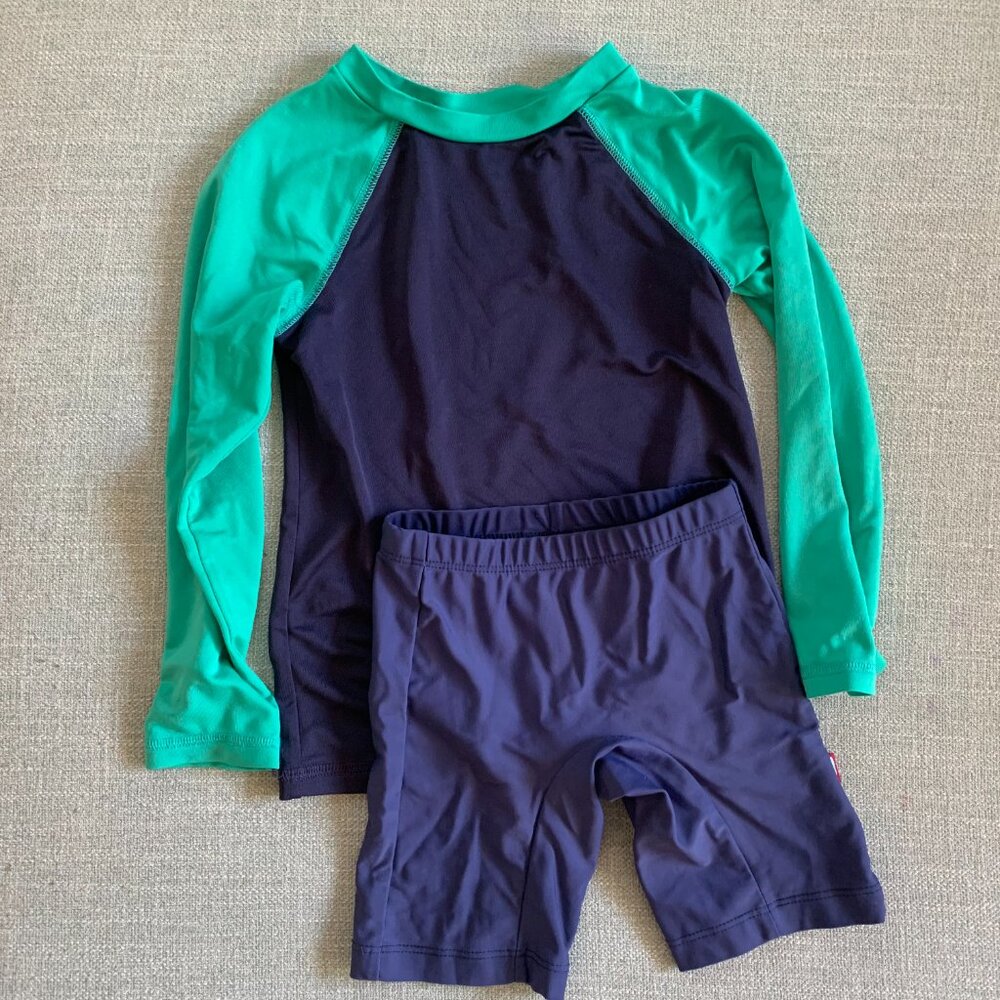 3T Swim Blue Rashguard and Trunks / Shorts  Unisex Cat & Jack and City Threads